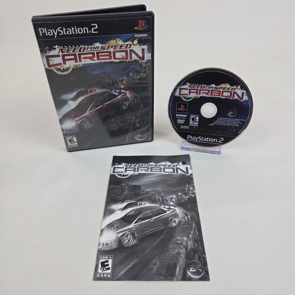 Need for Speed Carbon PS2 Sony PlayStation 2 2006 CIB Black Label Complete